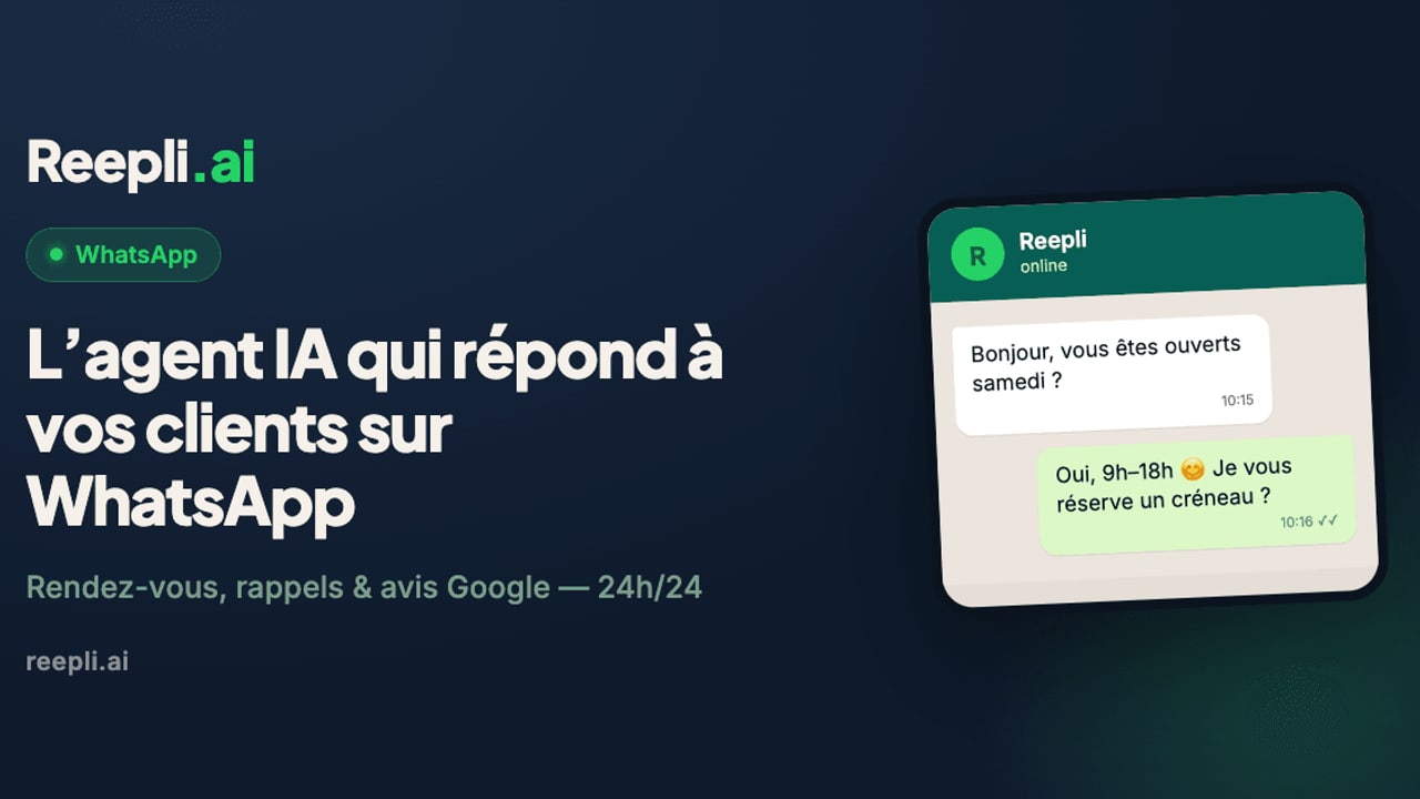 Reepli.ai, chatbot IA WhatsApp Business pour TPE